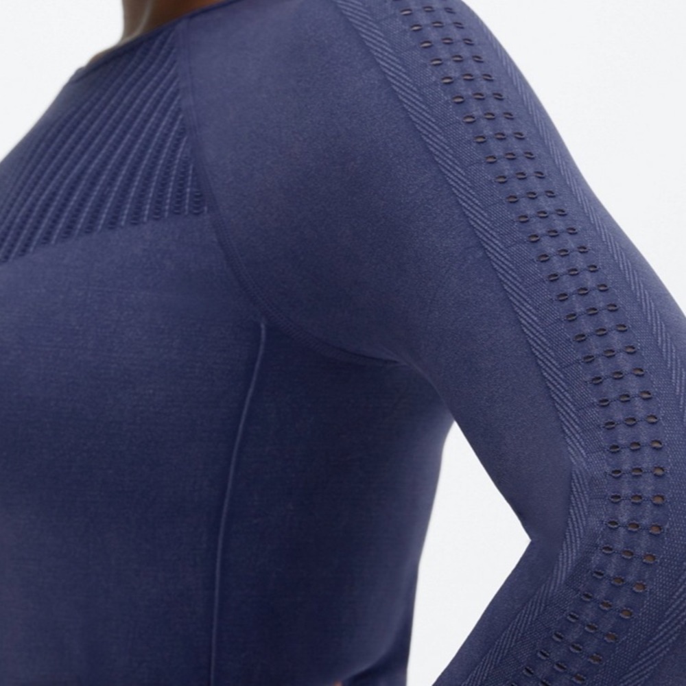 Navy Long Sleeve Top
